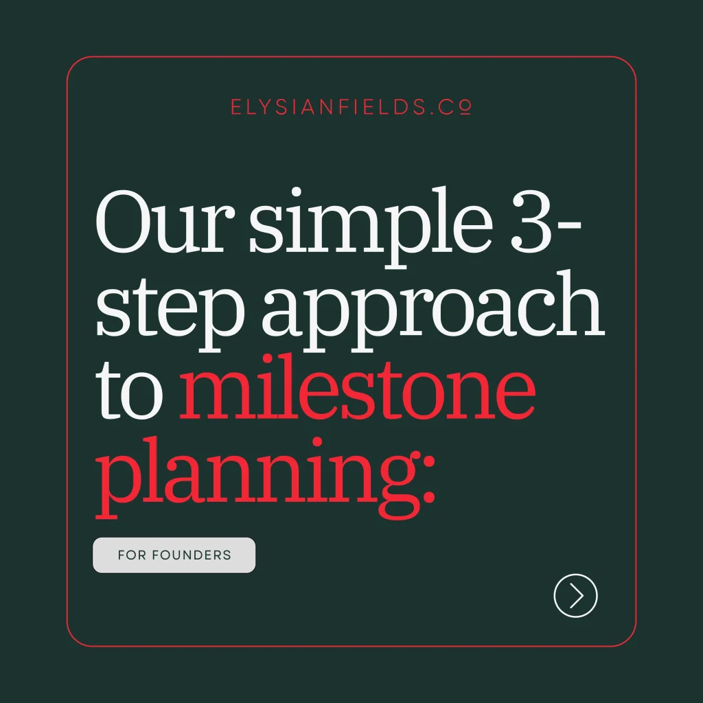 A simple 3-step approach to milestone planning